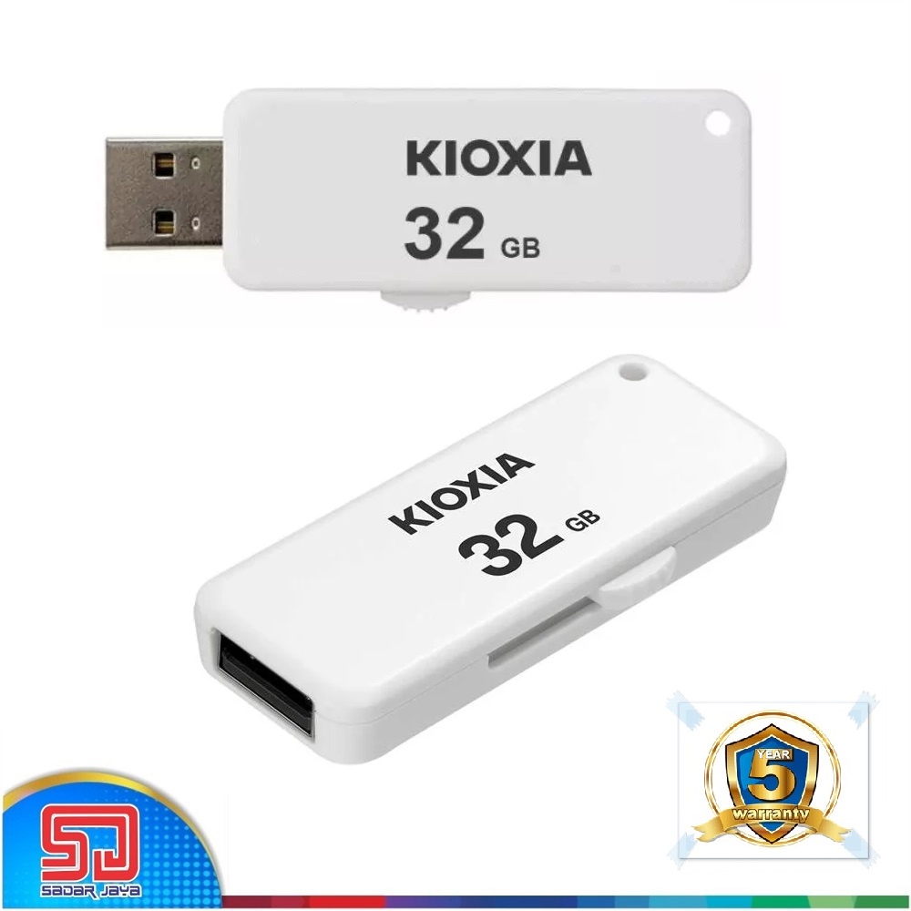 Kioxia U203 Flashdisk 32gb / 64GB USB 2.0 Flash Drive Sliding (Toshiba) Penyimpanan Data