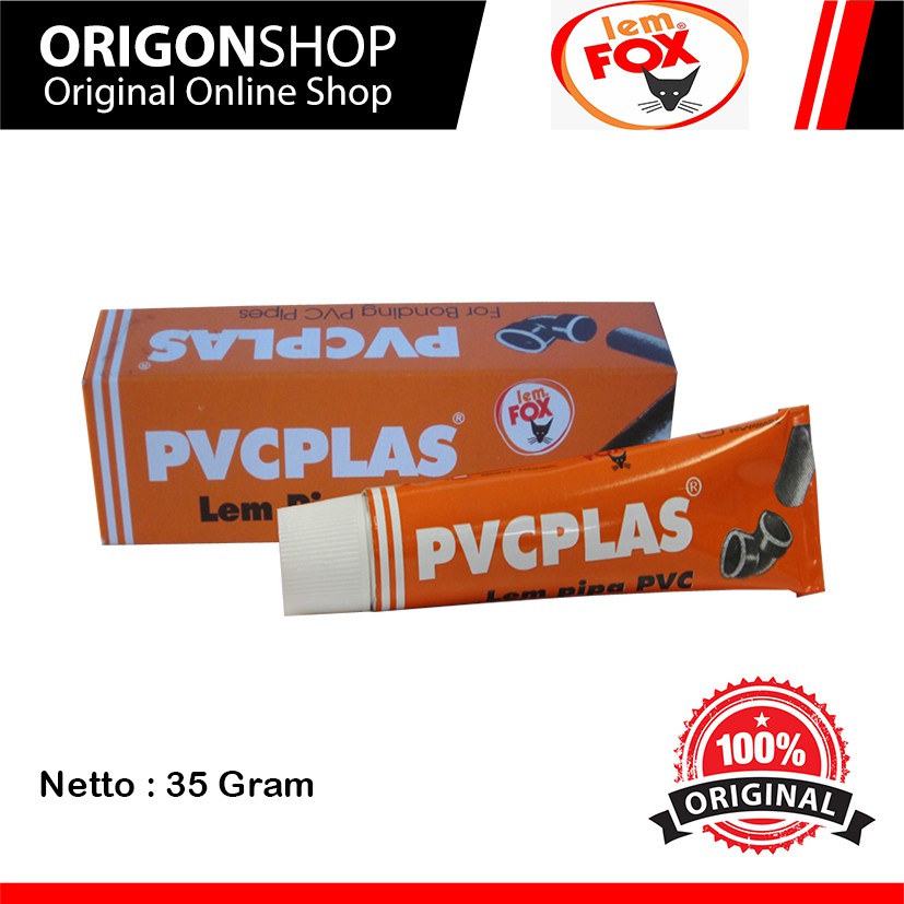 

Lem PVCPLAS Tube 35 gram / Lem Pipa Original