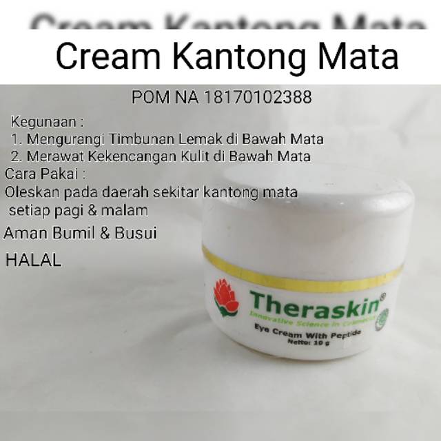 Cream Kantong Mata Hitam / Krim Kantong Mata / Krim Mata / Cream Mata Theraskin
