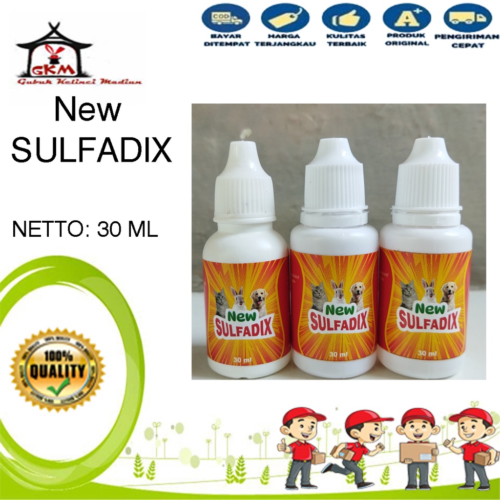 New Sulfadix Obat Scabies Gudik Oles Kelinc Kucing dan Anjing 30 ml