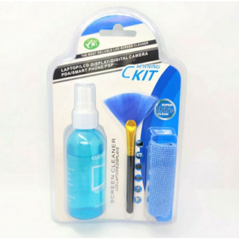 SKU-1267 CLEANING KIT 3 IN 1 PEMBERSIH LAYAR LCD SCREEN KAMERA LAPTOP