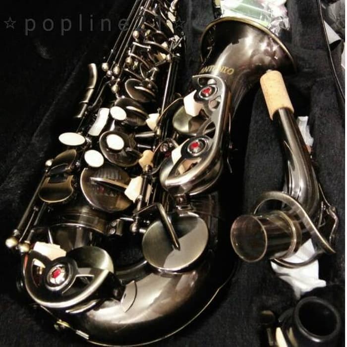 ALAT MUSIK  Saxophone ALTO Antonio Black Mirage