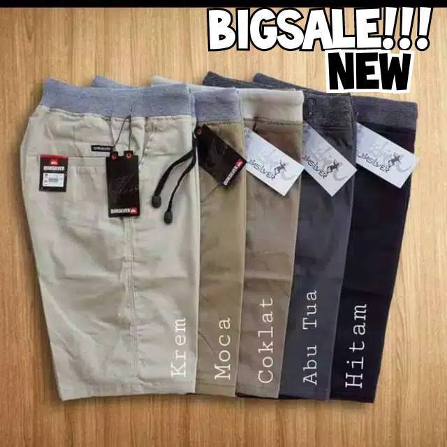 [BIG SIZE] Celana Chino Pendek Pria mick pinggang karet