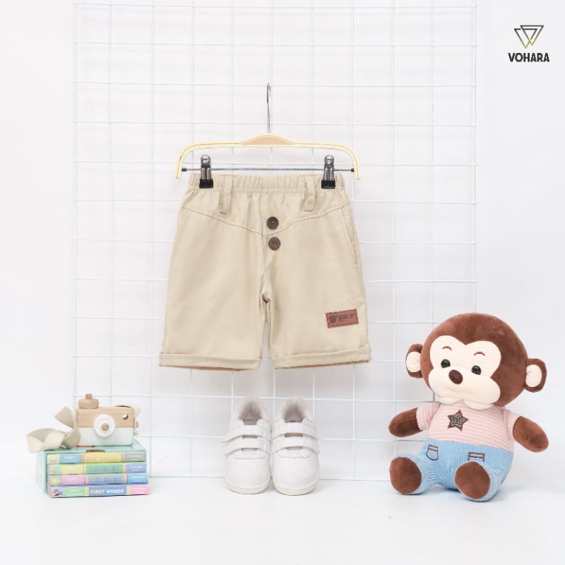 1-8 tahun LUI PANTS Celana Pendek Anak Kancing Celana Anak BASIC Celana Anak Unisex Short Pants