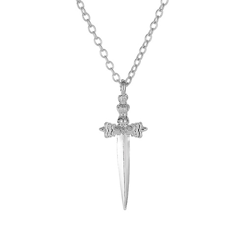 LRC Kalung Fashion Color Cross Sword Necklace V42772