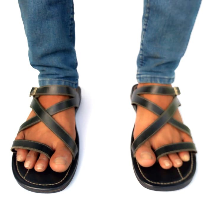 Rasheda Sandal Kulit Asli Kasual Pria Gr 16