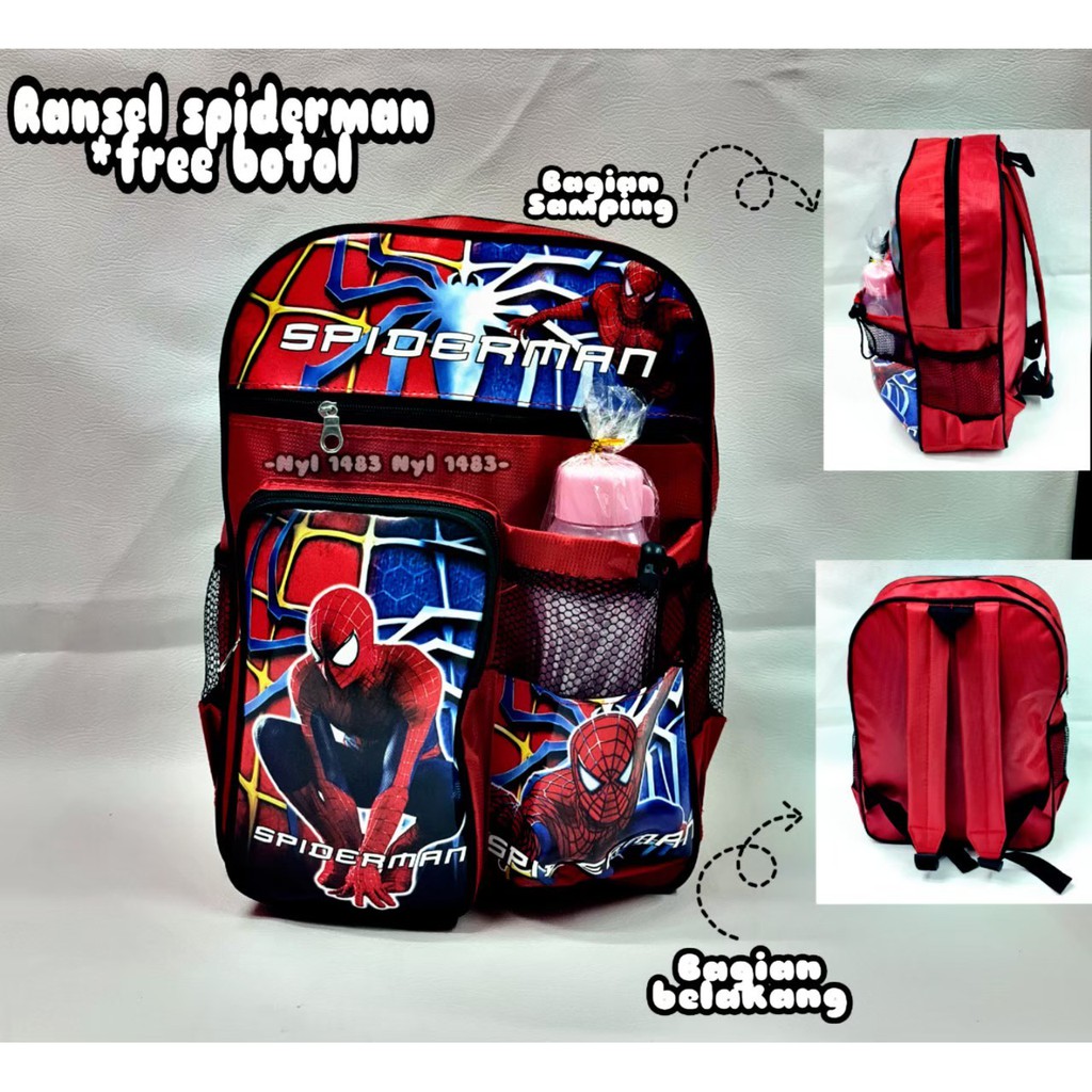 KSO_BAG - Tas Ransel Anak Laki-Laki Terbaru 2021 Kekinian Backpack Carakter SUPER HERO Termurah