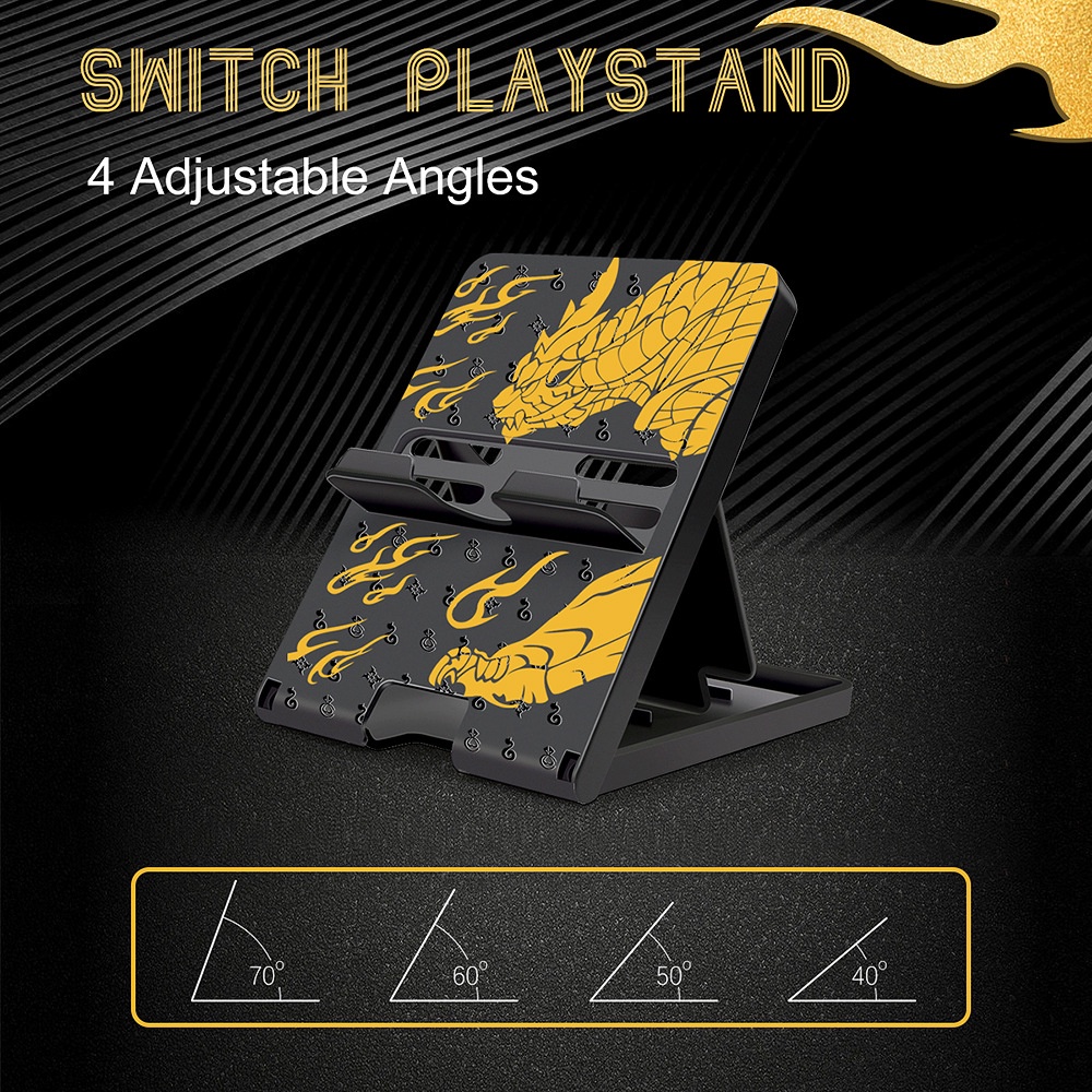 Folding Stand playstand Nintendo Switch OLED V2 Lite Snorlax Pokemon Mario Zelda Kirby Monster Hunter Splatoon Dobe