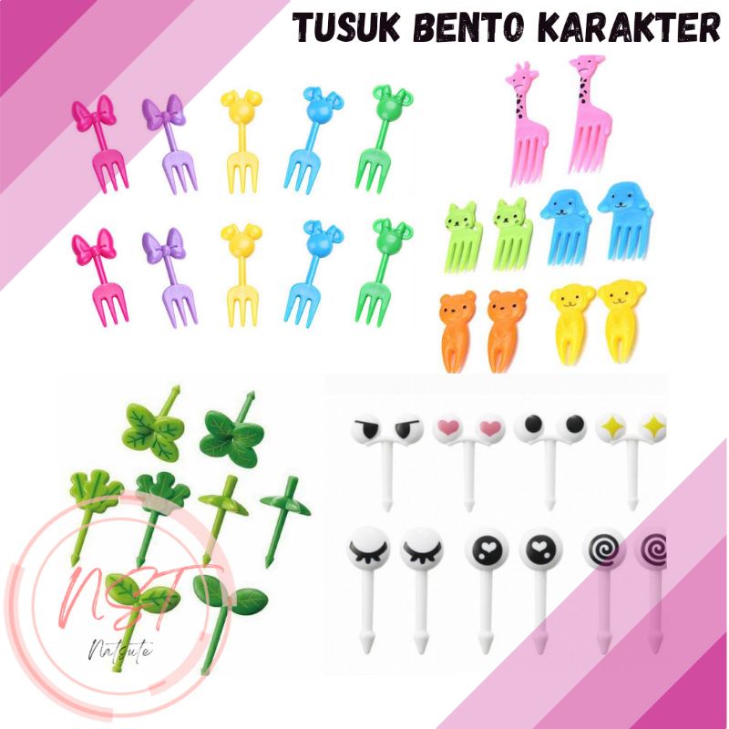 Tusuk Bento Karakter Tusuk Bento Bekal Anak