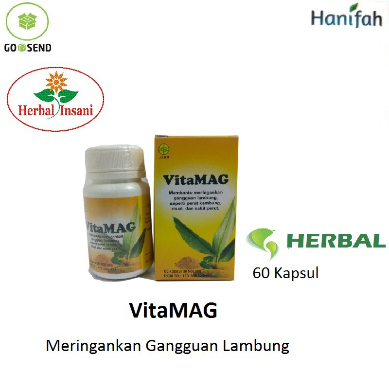 Obat Herbal Vitamag 60 Kapsul Herbal Insani Shopee Indonesia