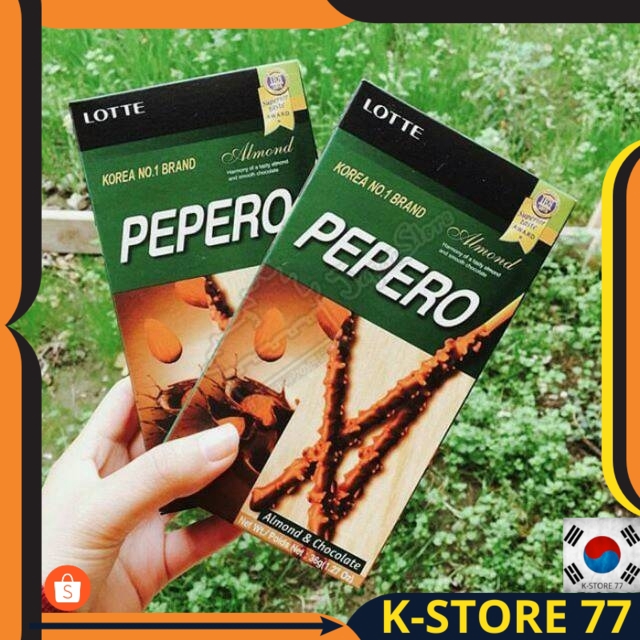 

MAKANAN KOREA HALAL/MAKANAN KOREA RINGAN/KOREA SNACK LOTTE PEPERO ALMOND ORIGINAL IMPORT KOREA