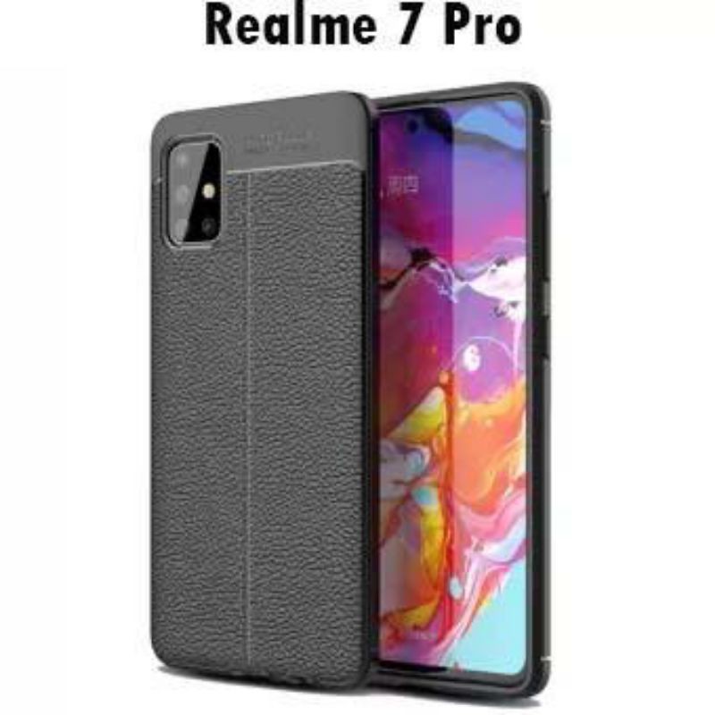 Realme 7 7i C17 7 Pro Narzo 20 Pro Case Kulit Jeruk Carbon Leather Auto Focus