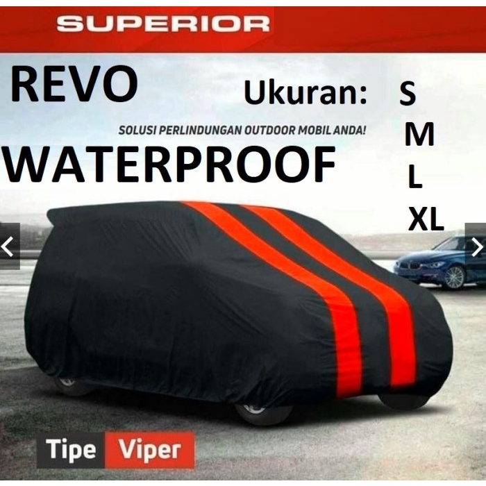 Body Cover Sarung Mobil Merah Hitam Innova Pajero Fortuner CRV New