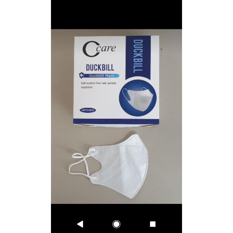 Masker Duckbill O Care Warna Putih Eco Pack Isi 10 pcs Kualitas Setara Orlee