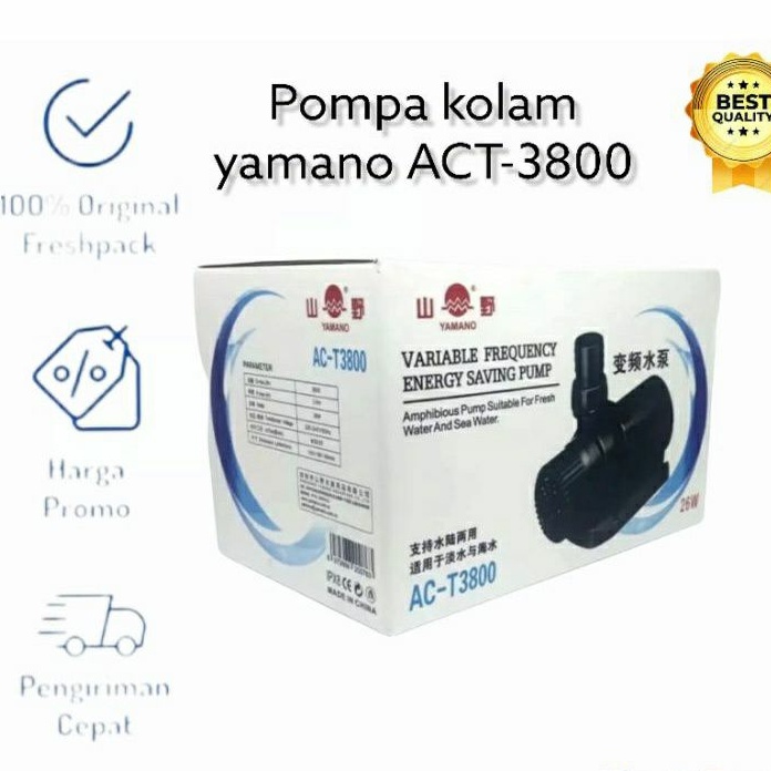 YAMANO ACT3800 ACT 3800 mesin Pompa kolam air mancur low watt