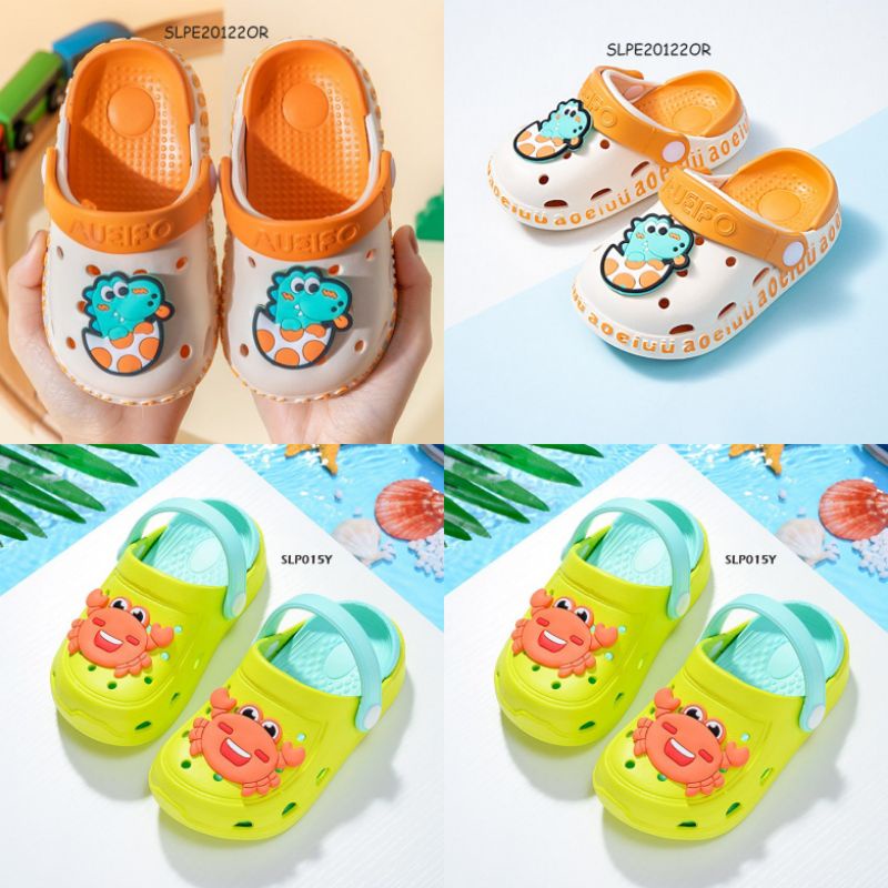 Sandal Anak Crocs, sepatu sandal anak anak karet import motif animal