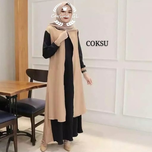 ABILA MAXY GAMIS WANITA PLISKET GL FASHION