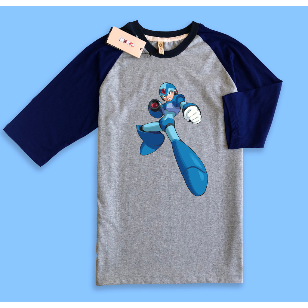 Kaos Raglan Megaman X Rockman