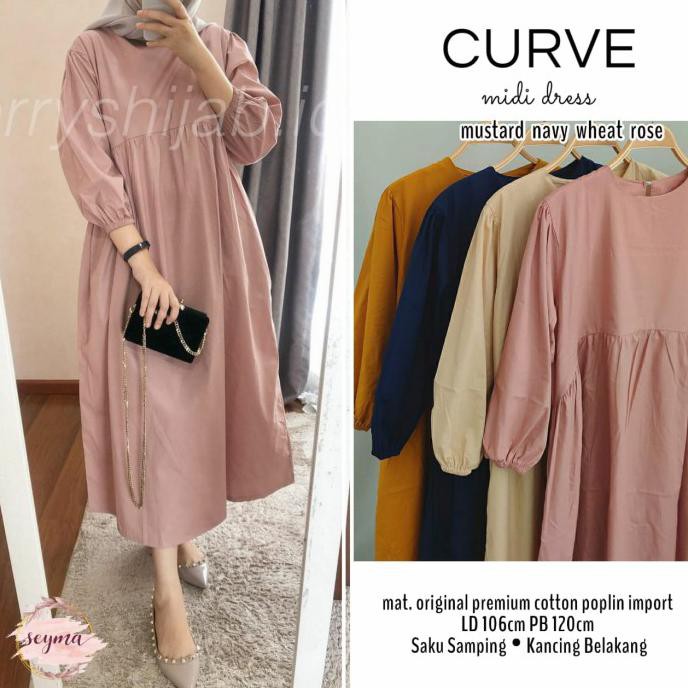 ORDER-KIRIM ZS CURVE MIDI DRESS BY SEYMA