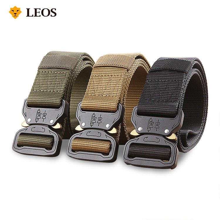 

LEOS Original Ikat Pinggang / Sabuk / Gesper Military Canvas Polos - (Bisa COD)