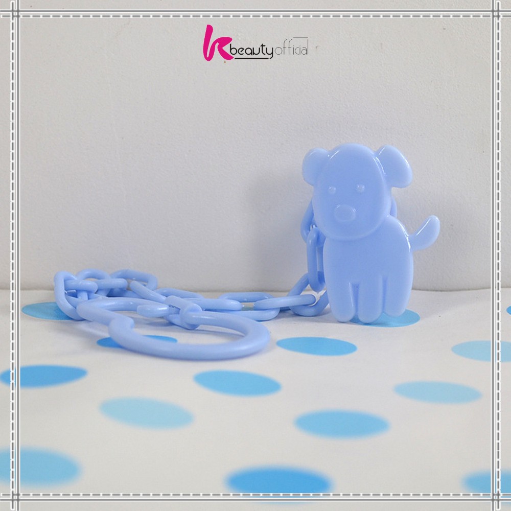 KB-C43 Tali Gantungan Empeng Baby / Klip Rantai Penjepit Dot Bayi / Teether Clipper Pacifier Holder-TALI EMPENG BIRU