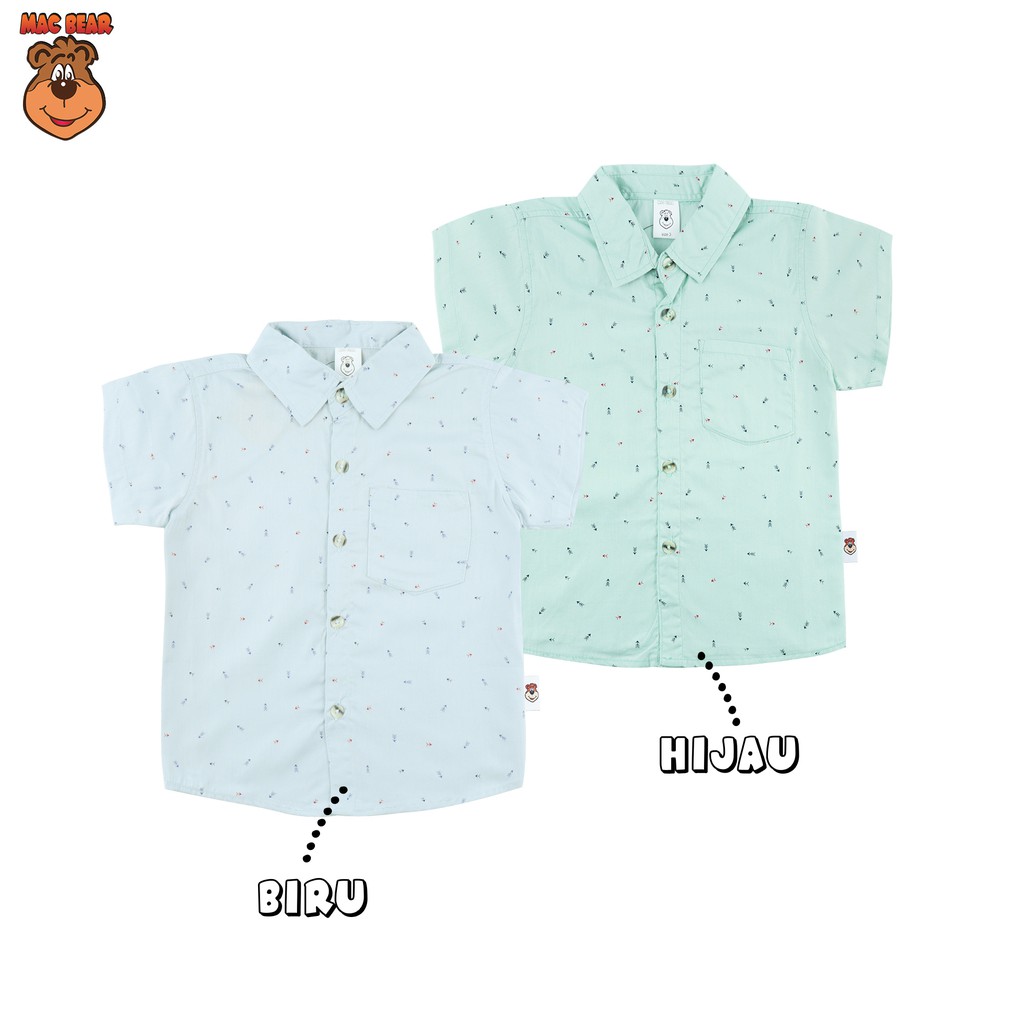 MacBear Kemeja  Anak  Laki  laki  Animal Collection Fishbone 6 