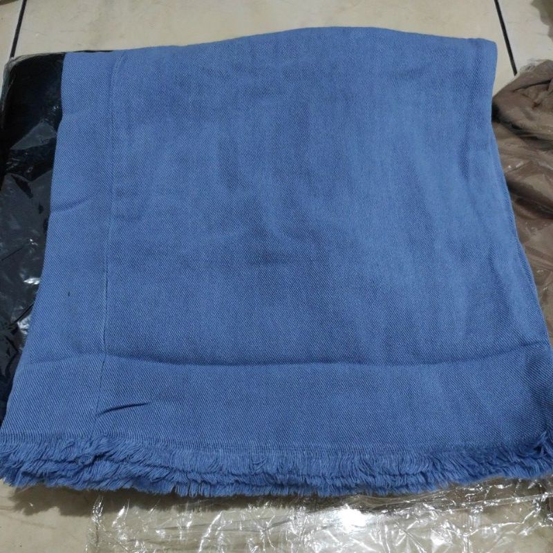 Jeans kulot wanita bahan jeans wash fit to L-Rawis blue