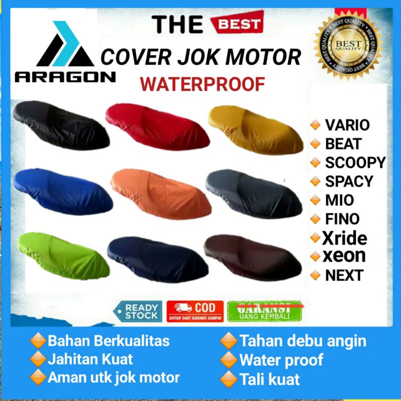 Sarung Jok Motor Vario 110 125 150 Beat Scoopy Mio Spacy  Fino Xeon Xride Next Murah cover jok motor