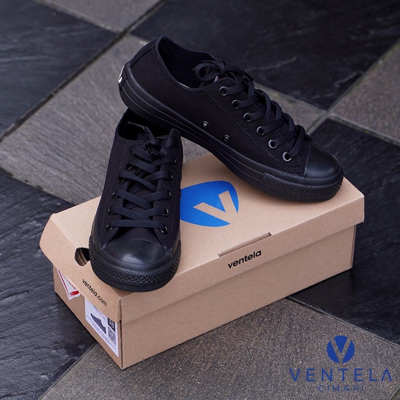 Ventela Ethnic Low All Black