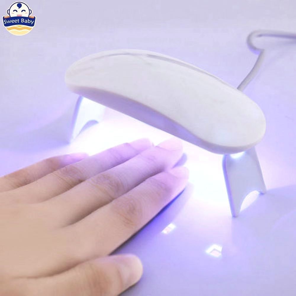 Lampu LED UV Mini 6W Portabel Nail Dryer Untuk Pengering Kutek Gel Dengan Display Uv lamp led