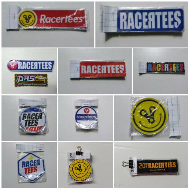 Stiker printing RACERTEES minim pembelian harus 20rb