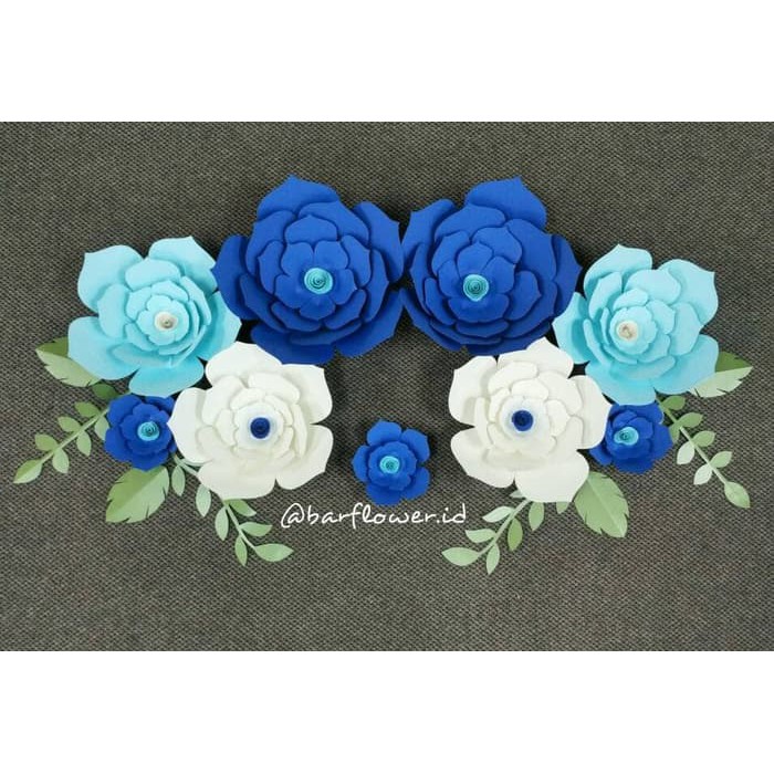 

Paper flower dekorasi bunga kertas 18