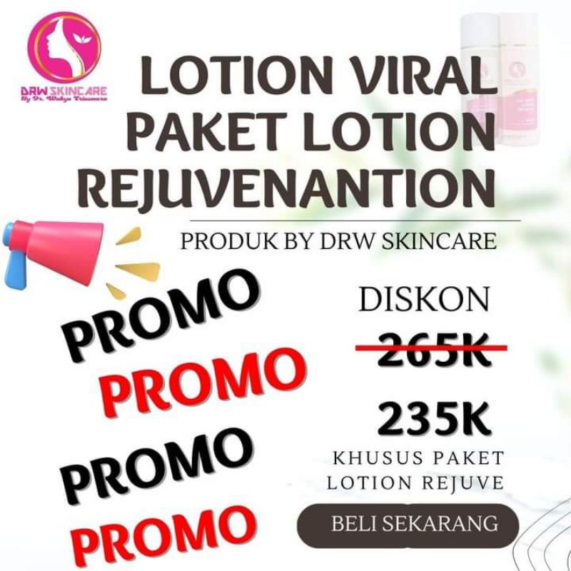 [BISA COD] Promo paket Lotion Rejuvenation / Lotion Pemutih / Handbody Pemutih Ampuh Drw Skincare 10