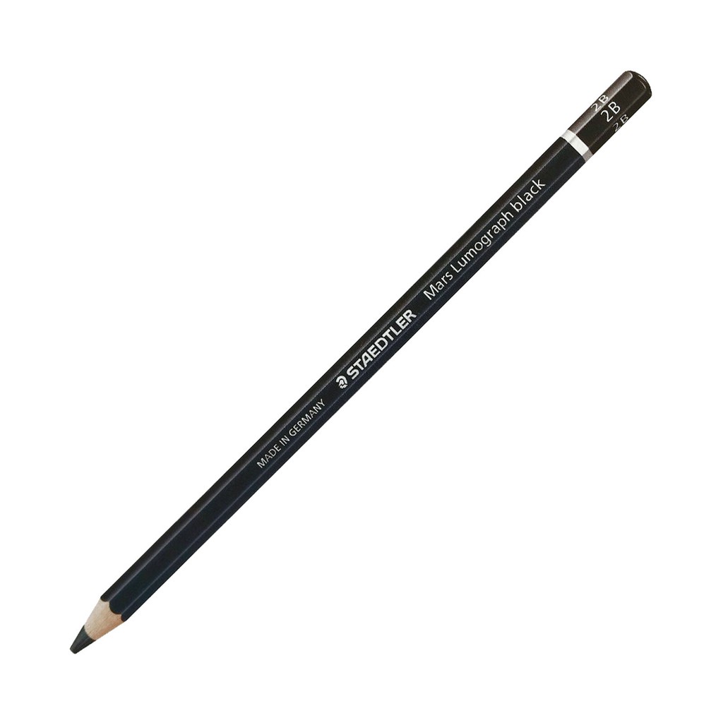 Staedtler Pencil Mars Lumograph 100 2B Black / Pensil Staedler 2B