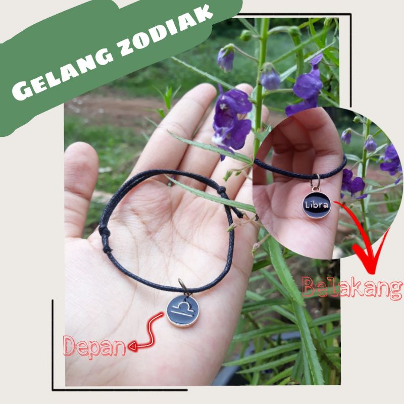 (COD) Gelang tali zodiak gelang tali korea couple gelang prusik gelang vintage