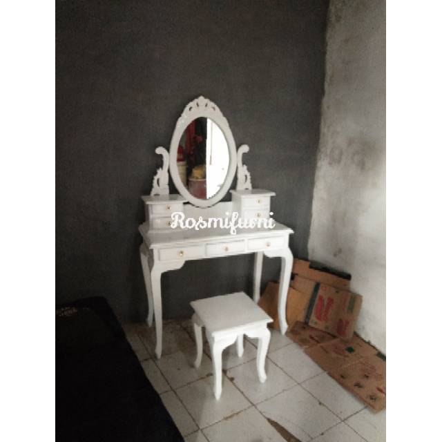 Tolet kartini meja rias kartini meubel jepara meja rias putih