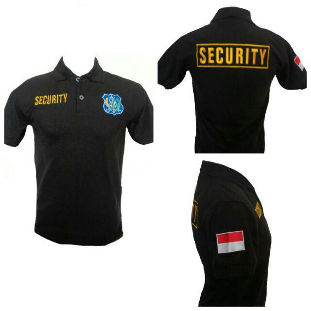 BAJU KERAH SECURITY-polo shirt-kaos kerah-polo security ...