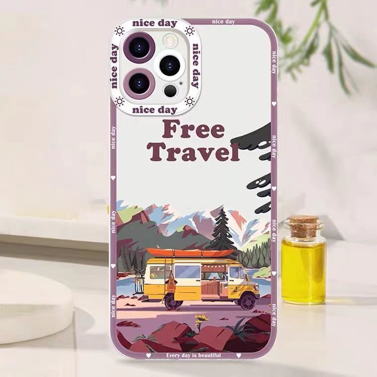 Soft Case Bahan TPU Untuk Iphone 13 12 Mini 11 Pro X XR XS Max SE 2020 6 6S 7 8 Plus