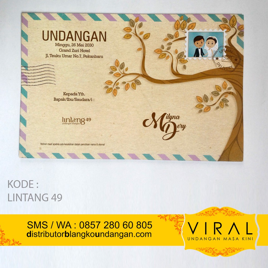 Undangan Nikah Lintang 19 Sudah Cetak Harga Murah Shopee Indonesia