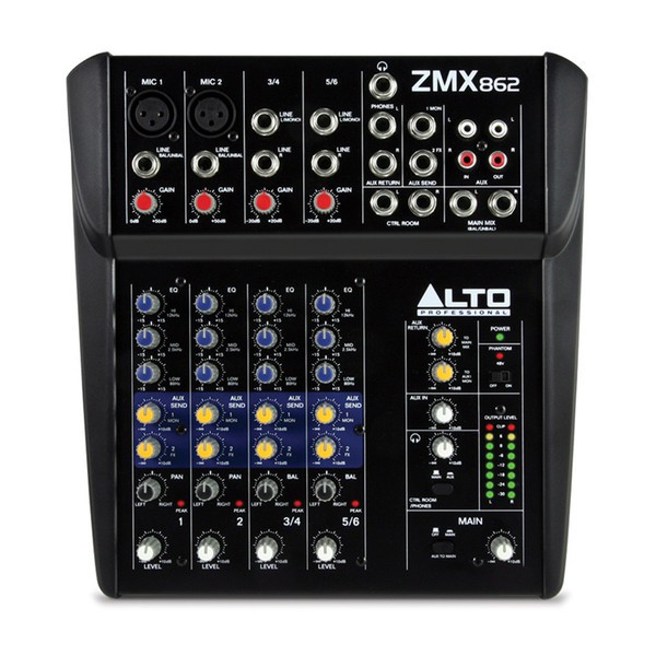 Alto Professional ZMX862 | 6-Channel 2-Bus Mixer