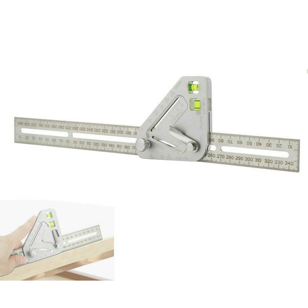 

IMPORT Multifunctional Woodworking Triangle Ruler Angle Ruler Revolutionary Carpentry Tool