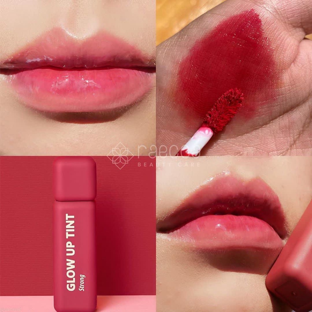 READY! RAECCA GLOW UP TINT LIPTINT BY RAECCA SHADE BRAVE CONFIDENT STRONG BPOM APPROVED