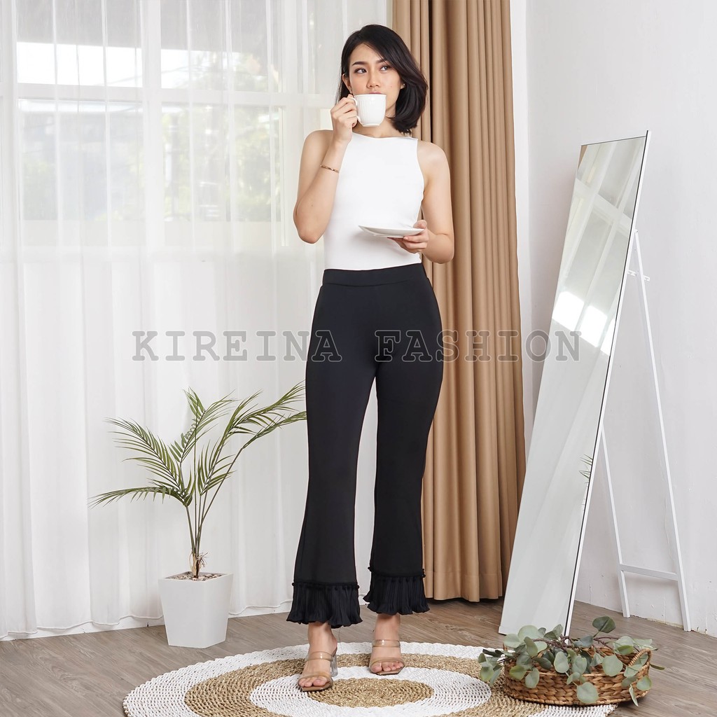 Celana Cutbray Scuba Import Cutbray Office Pant Bawahan Casual | Kireina Fashion