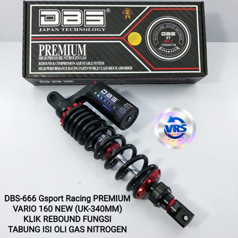 SHOCK DBS KLIK FUNGSI MOTOR VARIO 160 VARIO 125 VARIO 150 UK-340MM SHOCK DBS-666  KLIK REBOUND FUNGS