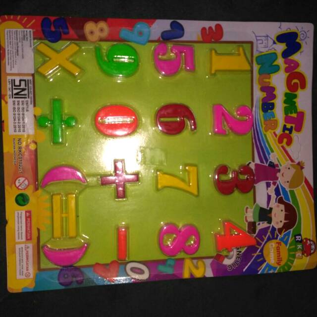 Mainan anak magnetic number/magnetic number/mainan magnetic