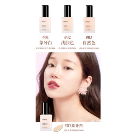 Lameila Light Concealer Foundation Cair Tahan Lama CJR 3069