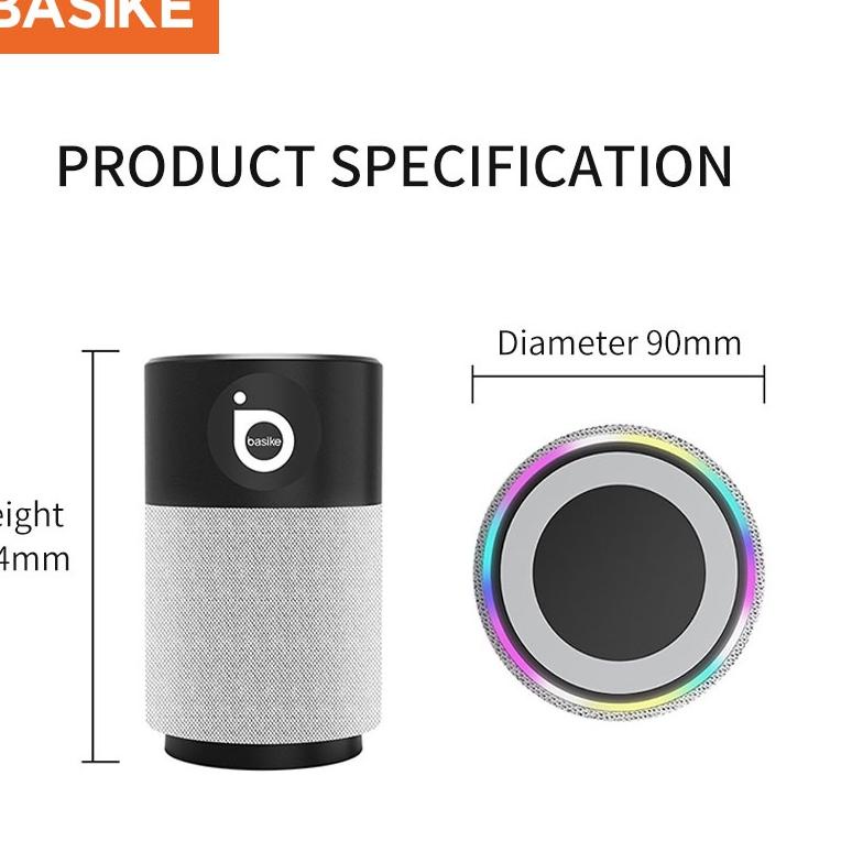 BASIKE speaker bluetooth Portable aktif Mini HiFi Wireless Stereo bass polytron karaoke Kecil TF Card Support original Model Baru 8ZM