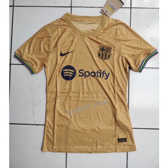 (PLAYER ISSUE) JERSEY BARCA AWAY PI 2022 2023 BARCELONA BIG SIZE XXL 2XL GO GRADE ORI