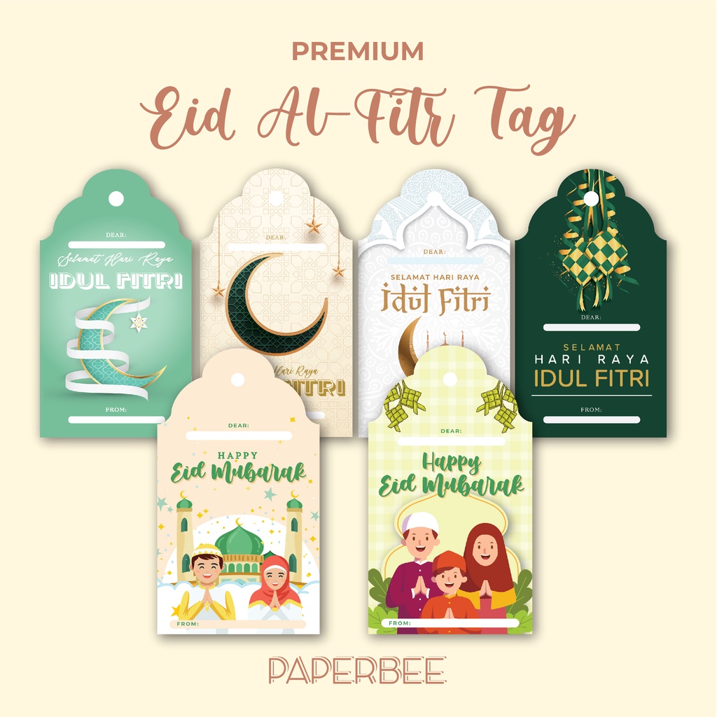 Kartu Ucapan / Tag / Selamat Idul Fitri / Lebaran untuk Parcel / Gift