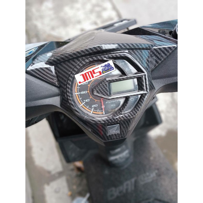 cover tutup carbon speedo meter honda beat esp fi new 2016-2019 2020-2022 zoro